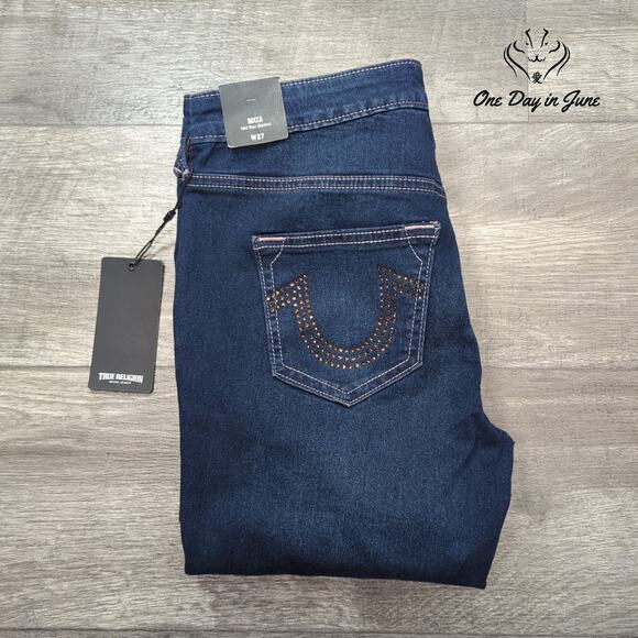 True Religion Becca Mid Rise Boot Cut Jeans Size 27 (4) - Picture 6 of 6